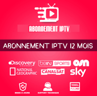 Abonnement IPTV 12 Mois