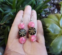 Image 2 of Pink Celestial Earrings