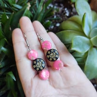 Image 1 of Pink Celestial Earrings