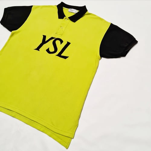 Image of Vintage Yves Saint Laurent "YSL Spell-out" Polo / Large 