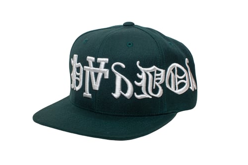 Image of Grn Upside Down Playboy SnapBack 