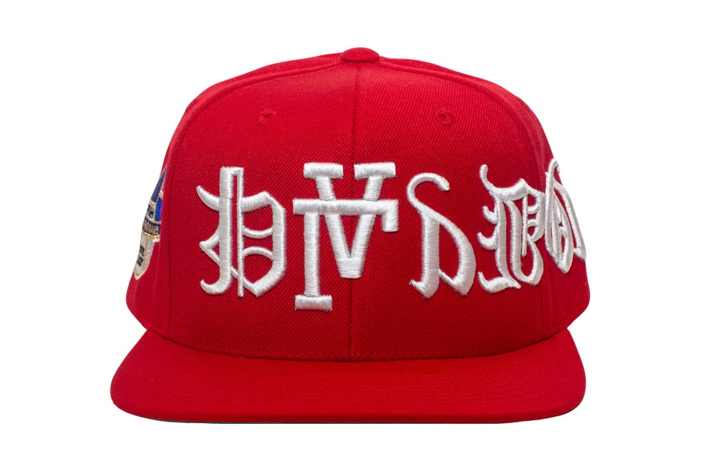 Image of Red Upside Down Playboy SnapBack 