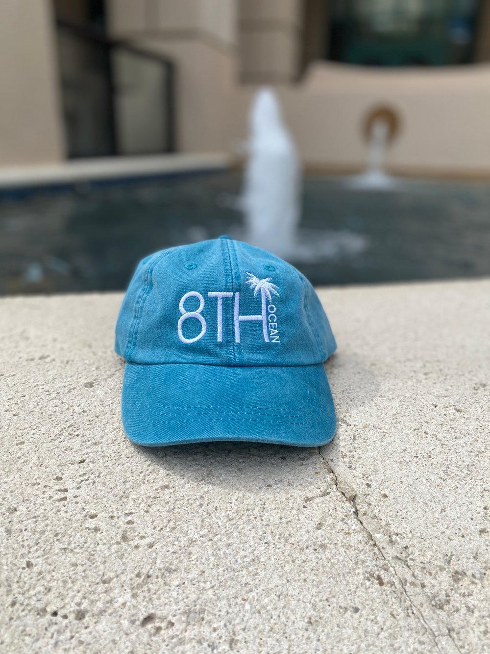Image of “Blue Waves” dad hat. 
