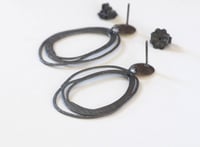 Image 3 of Loop post earrings