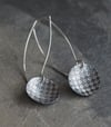 Round Checkerboard earrings