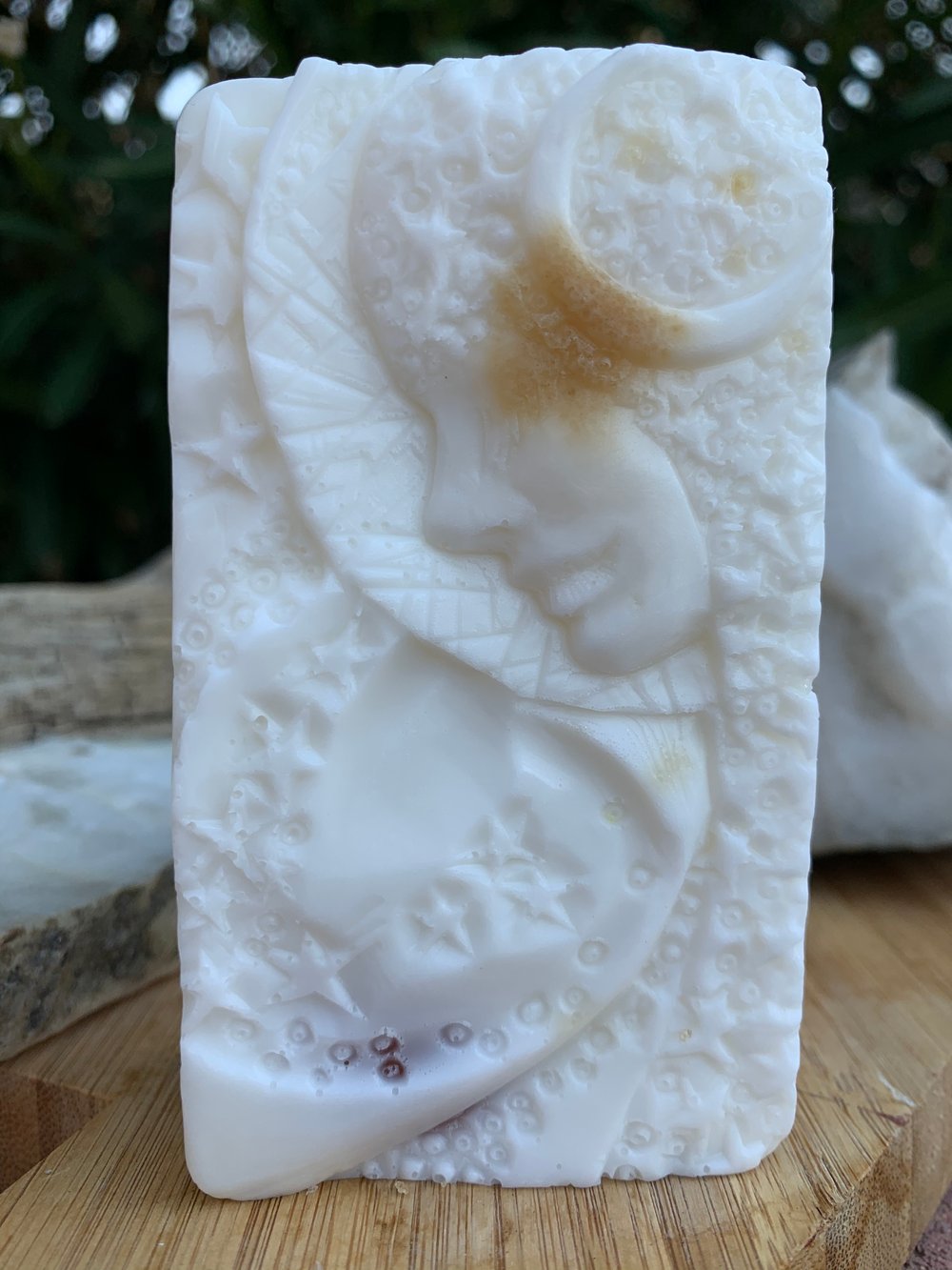 Image of Lady Moon Castile + Bergamot, Lavender, Geranium & Rosemary Aura Cleanse Soap Bar 