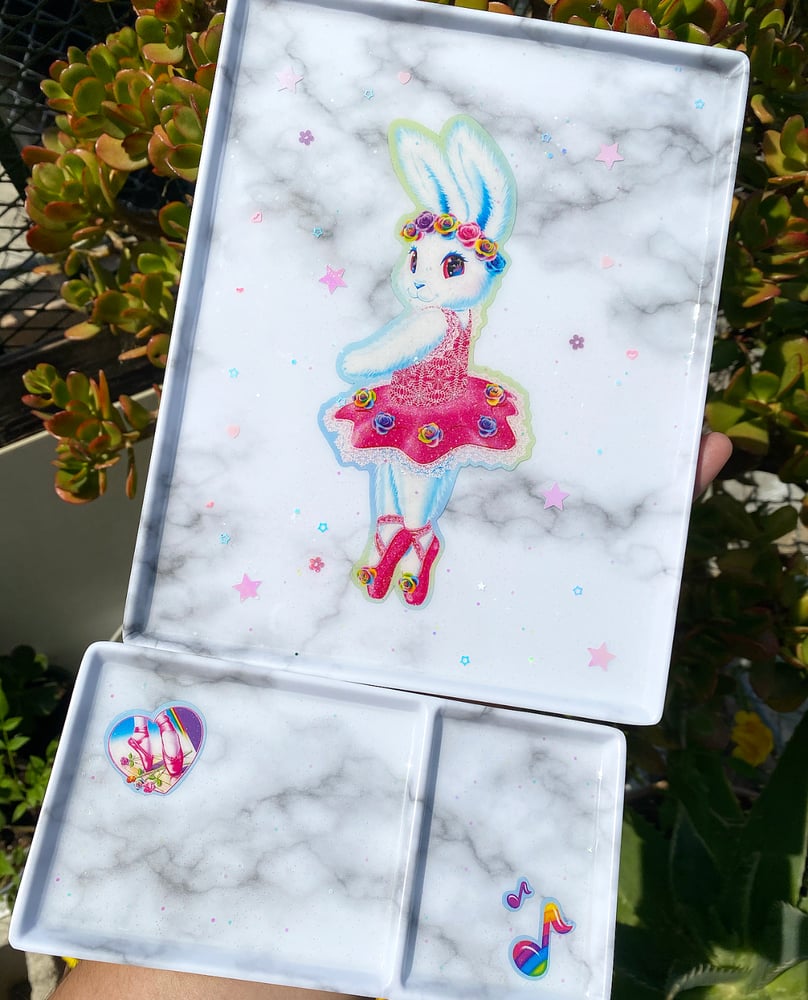 Image of Bunny Ballerina Tray Desk Organizer Set