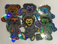 Image 2 of Go To Heaven Bears Holographic Stickers