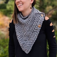 Image 1 of Bentley Button Cowl (MADE TO ORDER)