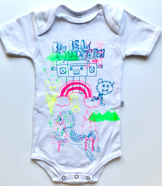 Image of "Big Bear Sound System" baby onesie (12-18months)