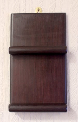 Image of Handcrafted Darts Holder Mahogany Edition Holds 6 sets Wall Mounted 