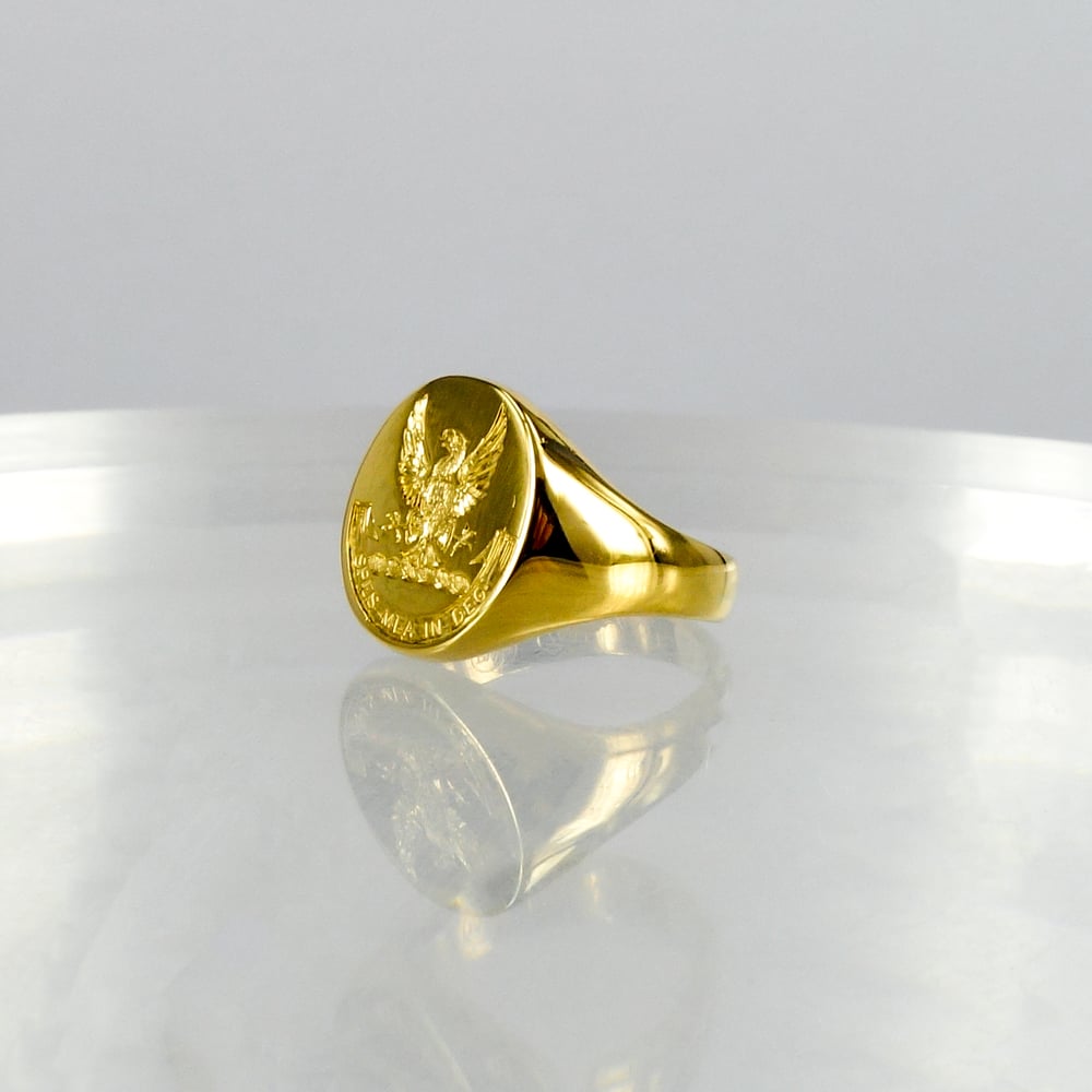 Image of 18ct yellow gold Signet ring