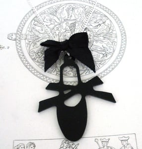 Image of Black Ballet Necklace
