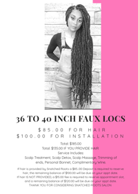 Bootylicious Faux Locs