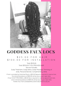 Goddess Faux Locs/Boho Locs