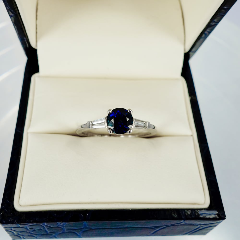 Image of Sapphire & Diamond dress ring 