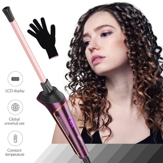 Lcd hair curler deals