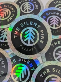 Image 1 of The Silent Pine - Trippy Holographic Vinyl Sticker