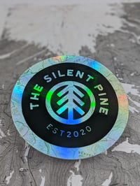 Image 3 of The Silent Pine - Trippy Holographic Vinyl Sticker