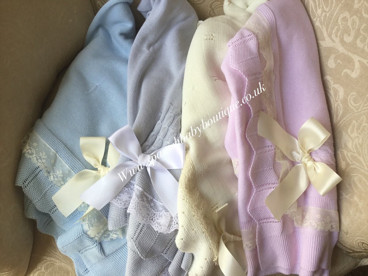 Spanish Baby Boutique — Spanish baby blanket lace shawl