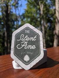 Image 1 of The Silent Pine Camping Badge Sticker