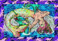 Image 1 of Mermaid impaled by  marlins