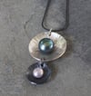 Forged Flower Pendant