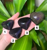 Image 1 of Rainbow Obsidian Hearts