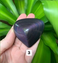 Image 4 of Rainbow Obsidian Hearts