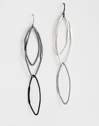 Image 1 of Long open leaf earrings