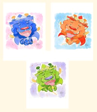 Fairy Guardian Pups 3-pack 5 x 7" prints / AIR Exclusive