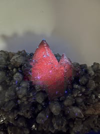 Image 4 of Quartz, Limonite, Chlorite, Hematite & UV Calcite Statement Cluster | Daye China #2861 