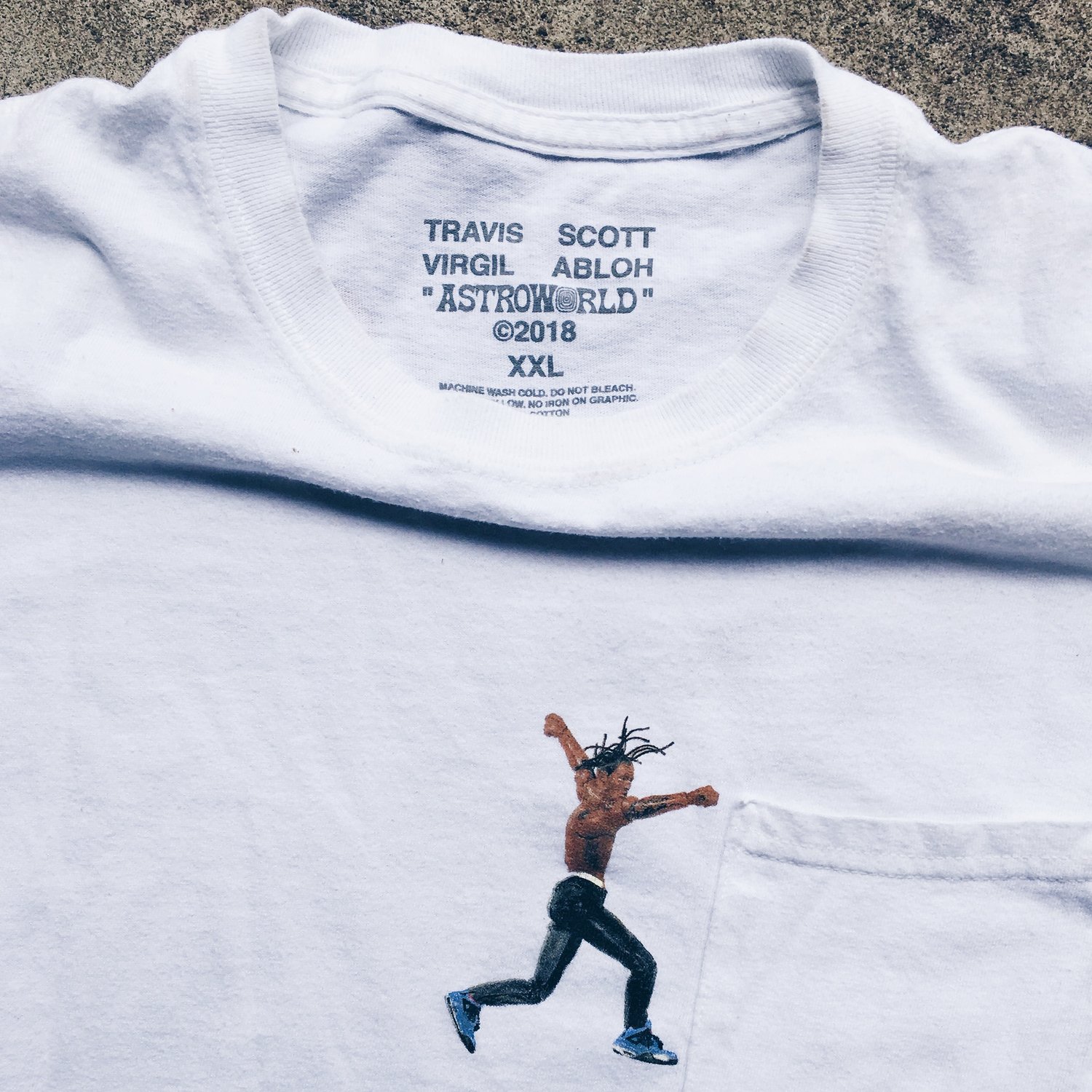 Image of Original 2018 Travis Scott Virgil Abloh March Tee.