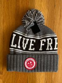 Image 1 of LFOD Pom-Pom winter hats grey/black