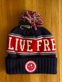 Image 1 of LFOD Pom-Pom winter hats red/navy 