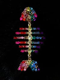 Image 1 of Deceased Rainbow Fish Earrings 