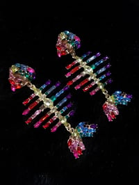 Image 3 of Deceased Rainbow Fish Earrings 