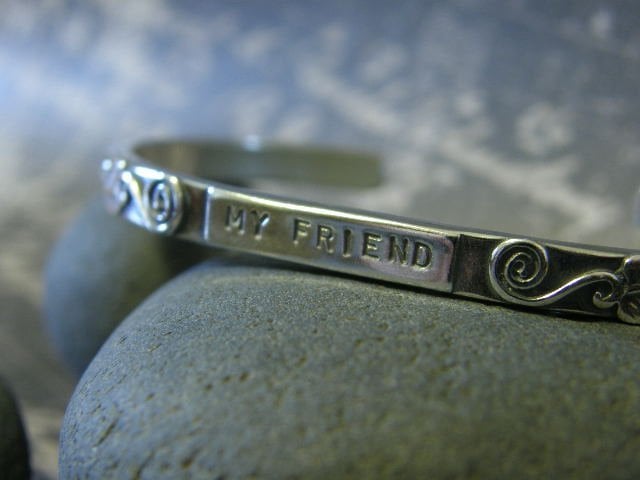 Image of "My Friend ~ You are the Sister I wish I had" Sterling Bracelet
