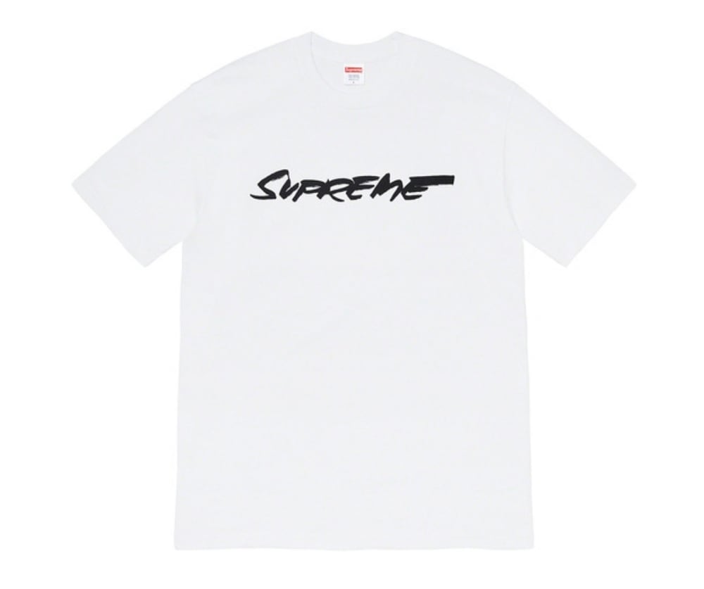 Supreme Futura Logo Tee White | Sheffield Rubber