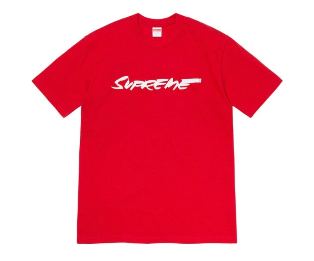 Supreme Futura Logo Tee Red | Sheffield Rubber