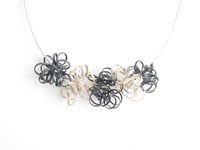 Image 1 of Ribbon Necklace (5 spheres)