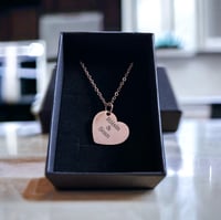 Image 2 of Engraved heart necklace 