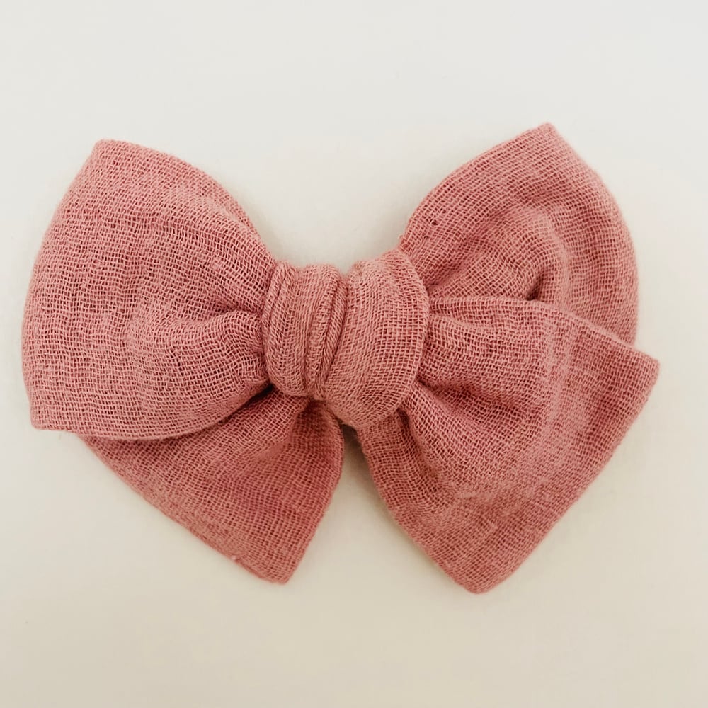 Image of Barrette Elise double gaze marsala clair