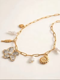 Flower Charm Necklace 