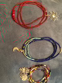 3 Simple Waist Beads Strands With Charms 
