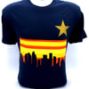 Navy Houston Rainbow Skyline Gold Star