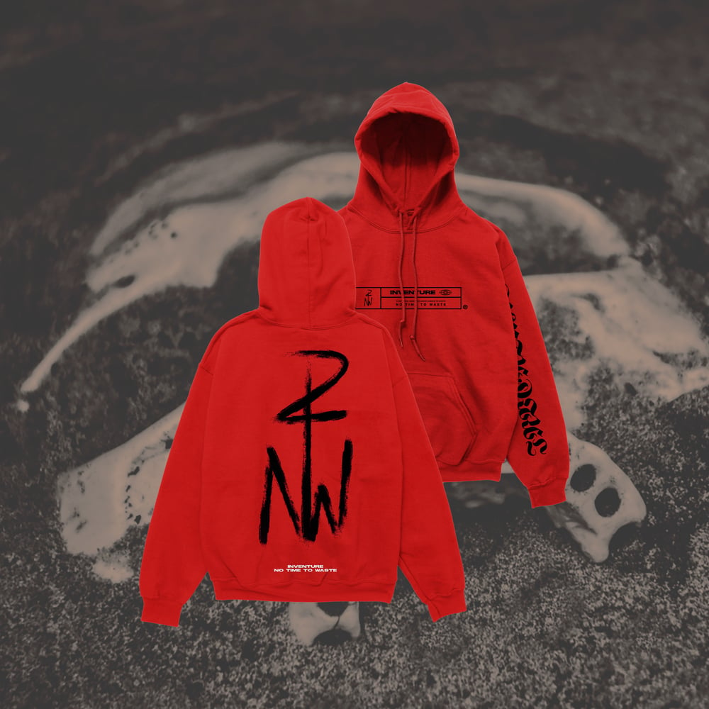 Image of NT2W Hoodie - Red *ONLY MEDIUM LEFT*