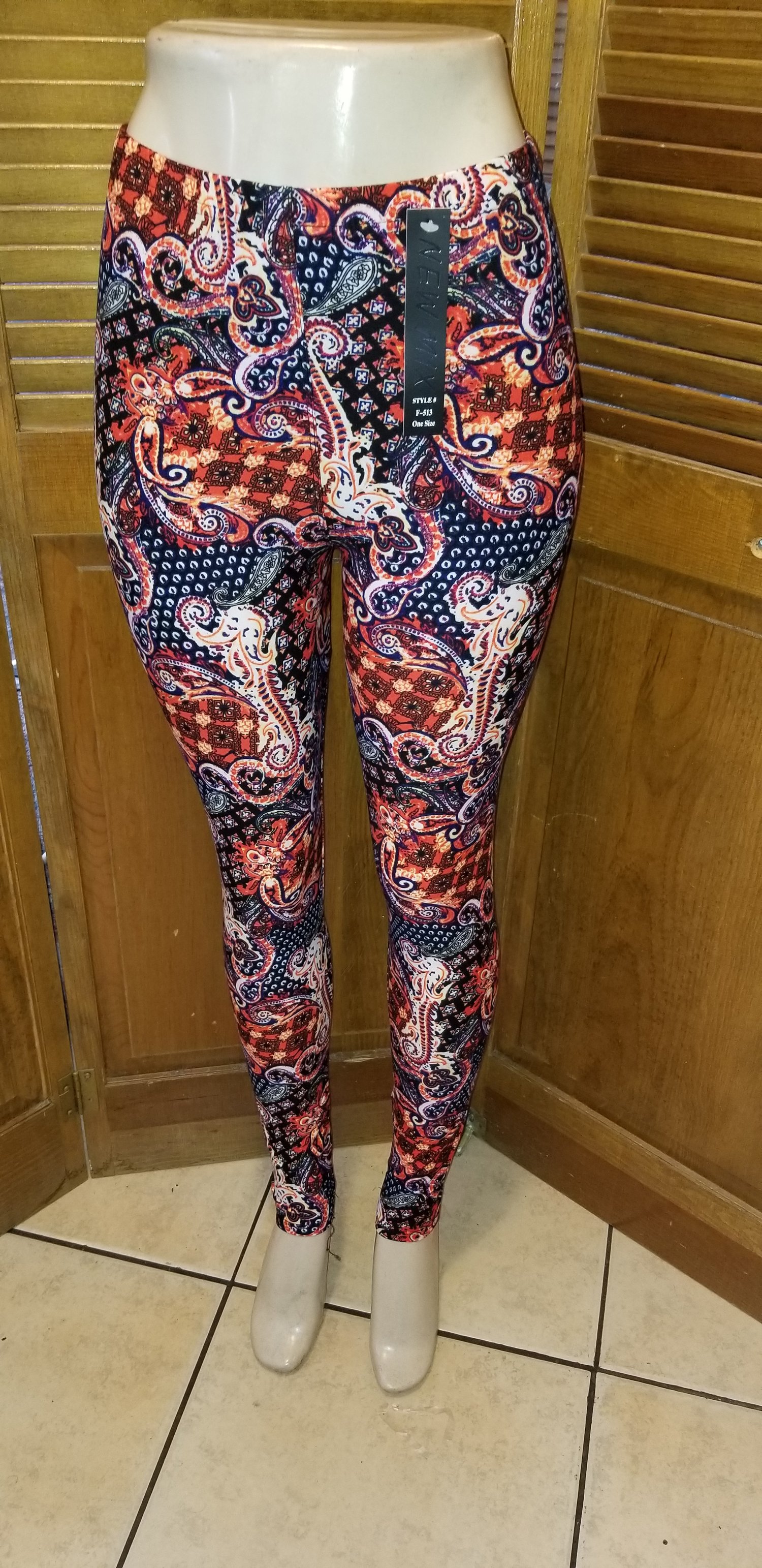 Image of One size octopus paisley Leggings 