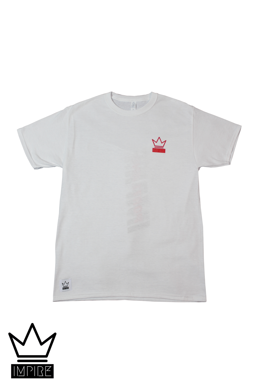 Image of IMP/PDX T-SHIRT (WHITE/RED/BLACK)