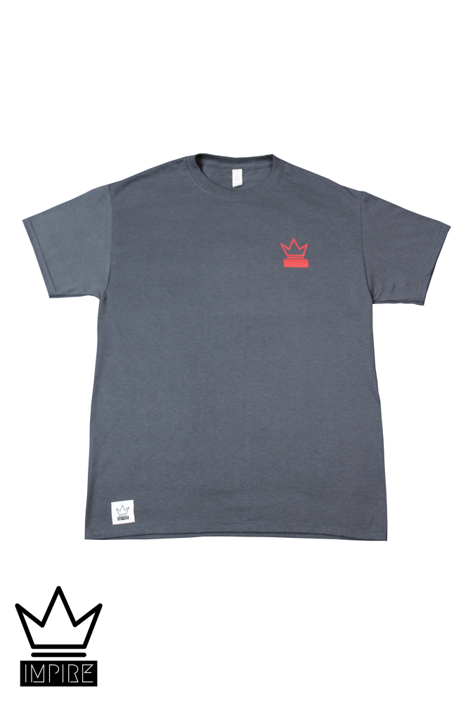 Image of IMP/PDX T-SHIRT (GREY/RED/BLACK)